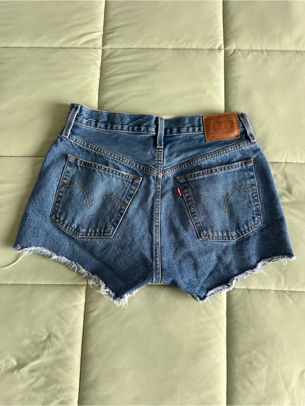 Levi's Cut Off 501 Denim Shorts - Picture 2 of 4